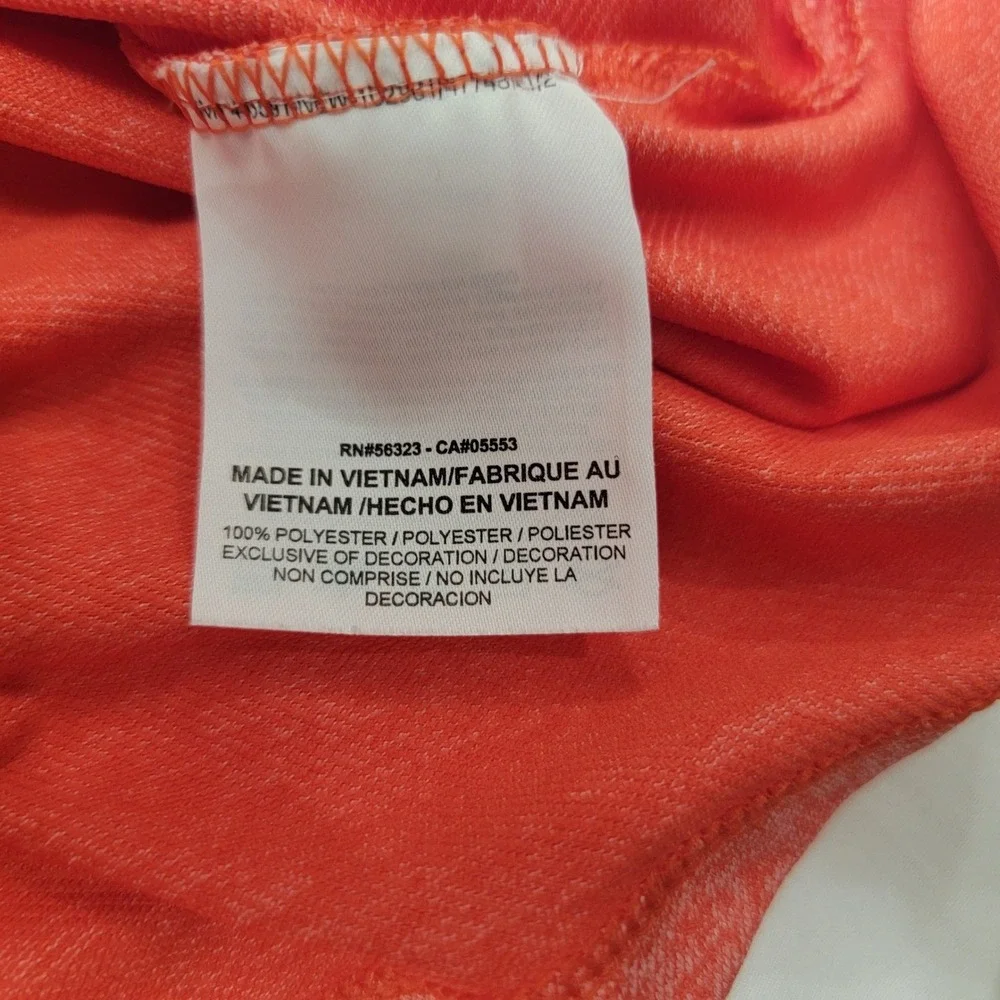 Nike Golf Dri-FIT Womens Polo Shirt Orange Heather Short Sleeve 725584-852 L